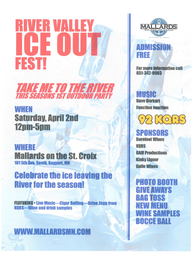 River Valley Ice Out Fest - Mallards 2016 PNG